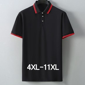 쥬엔리치 4XL-11XL 남자 빅사이즈 반팔 티셔츠 카라넥 남성 여름 티 4종 컬러