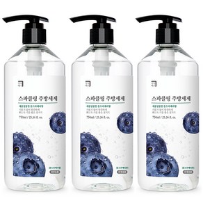 살림백서 스파클링 대용량 주방세제 설거지 과일세척 툰드라베리, 750ml, 3개