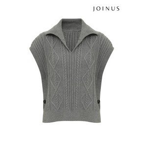 조이너스 카라 꽈베기 니트 조끼-JW23SV3007587A