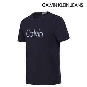 [CalvinKlein]캘빈클라인 로고 티셔츠 네이비 남성용