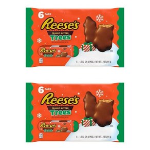 Reese's 밀크 초콜릿 땅콩 버터 나무 피넛버터 리세스 버터나무 초콜렛, 2개, 34g