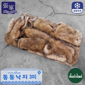 [업소용] 대용량 냉동낙지 활낙지 통낙지 3미 4미, 3마리 (850gx6팩), 1개, 3마리(850gx6팩)