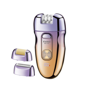 Keka 3in1 전기 제모기 모근제거기 USB 충전식, 퍼플