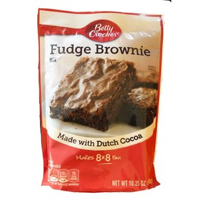 Betty Cocke Fudge Bownie Mix (30.75 oz. Total) (3 Pack) 베티 크로커 퍼지 브라우니 믹스(총 30.75온스)(3팩), 871g, 3개