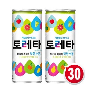 토레타 이온음료 캔, 30개입, 240ml