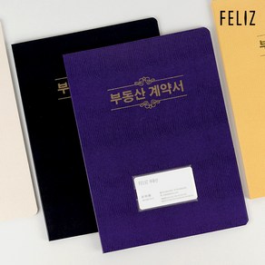 펠리즈화일 Feliz 명함꽂이 유광엠보 부동산계약서 보관 10매화일 합지양장 고급화일 [유진스토어], 군청