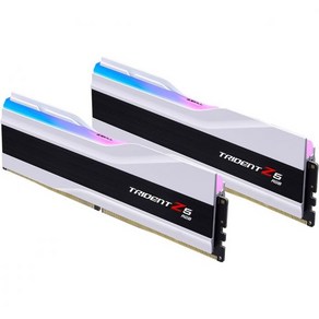 G.SKILL Tident Z5 RGB 시리즈 (인텔 XMP 3.0) DDR5 RAM 96GB (2x48GB) 6400MT/s CL32-39-39-102 1.35V 데스크탑, 32GB (2x16GB)_White, 2개