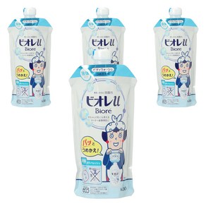 비오레 유 바디워시 리필용, 340ml, 4개