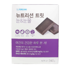포켄스 뉴트리션 트릿 강아지 면역 피부 눈물 관절 영양제 340g, 43정, 눈물개선/눈건강, 1개, 눈물 340g[43P]