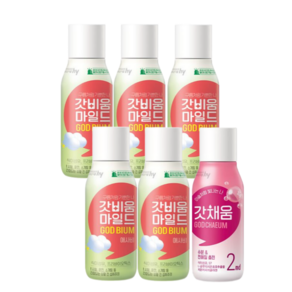HY 갓비움 마일드 애사비 갓채움 5+1, 6개, 230ml