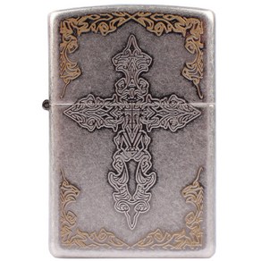 ZIPPO 지포라이터 ANTIQUE CROSS SA 오일포함