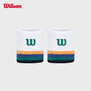 윌슨 Wilson 테니스 배드민턴 손목보호대 손목밴드 손목아대 WU20000412, XS, B. 화이트, 1개