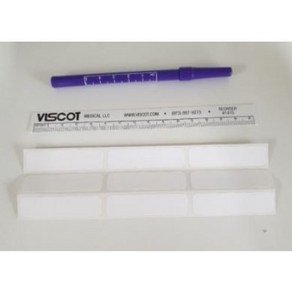 Viscot 1437 의료용체외표시기 스킨마커 수술용펜 의료용마킹펜 굵은것 래귤러 1437SRL9 Reg Tip W/Rule&9 Labels, 1개