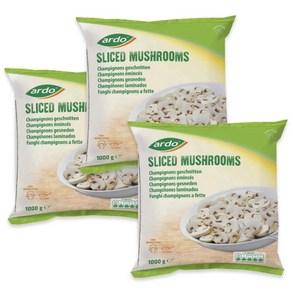 [ARDO] 냉동 양송이버섯 슬라이스 1KG 3팩, 3개