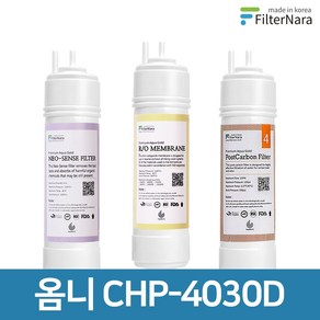 청호나이스 옴니 CHP-4030D 기본세트 정수기 프리미엄 필터 호환, 전체세트 (1+1+1=3개), 1개