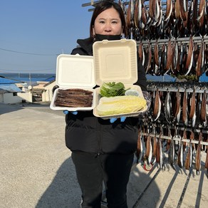 구룡포 해풍 건조 과메기 해초 야채 세트, 완전손질 과메기 5미 10쪽 (단품), 1박스