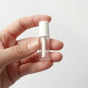 휴대용 립글로즈 미니 공병 화장품 컨실러 립밤 케이스 틴트 리필 소분 용기 1.3ml, 1.3ml 화이트