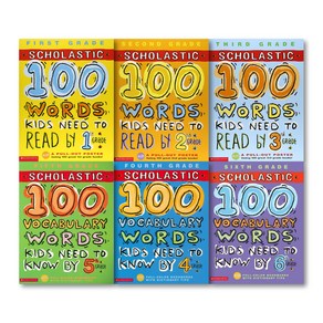 Scholastic 100 Wods Vocabulay Kids Need To Know 1 2 3 4 5 6, 1~6 Gade