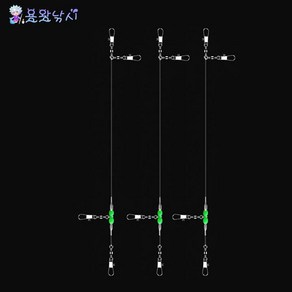 용왕낚시 쭈꾸미 갑오징어 1단채비 3매입 블랙, 쭈꾸미 채비 블랙 1단 3매입, 1개