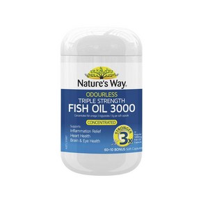 Natue's Way Tiple Stength Fish Oil 네이처스웨이 트리플 스트렝스 피쉬 오일 3000 70정, 1개