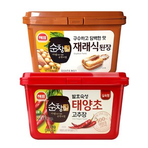 해표 순창궁 태양초 고추장 3kg + 재래식 된장 3kg, 2개