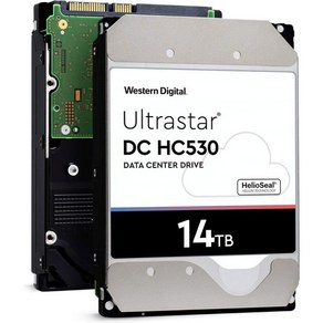 HGST WD 울트라스타 DC HC530 14TB SATA 6Gbs 3.5인치 데이터 센터 HDD WUH7214ALE604 0F31152 Renewed, 14TB - SE