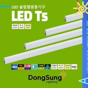 THE SSEN LED T5 슬림 형광등 3색 변환선택 6500K 4200K 3000K, T5 LED 14W [890mm], 4000K-주백색-부드러운 흰 빛