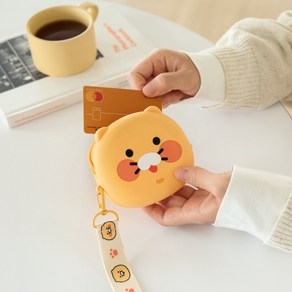 카카오프렌즈 춘식이 실리콘 얼굴 파우치