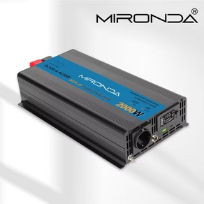 순수정현파 차량용 인버터 MIRONDA 캠핑용 차박 한국형 KC인증 60hz 12V/24V 220V ST용량 2000W, 1개, 용량 2000W 전압24V x 1개