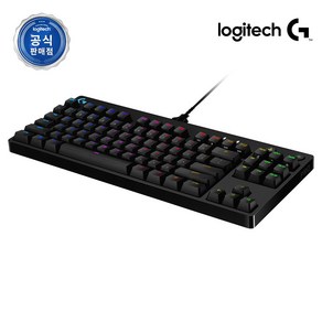 로지텍 PRO TKL GX BLUE 기계식 게이밍 유선 텐키리스 키보드, 혼합색상, YU0039, 청축