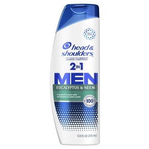 헤드 앤 숄더 맨 2 in 1 비듬 샴푸 앤 컨디셔너 유칼립투스 앤 님, 1개, 370ml