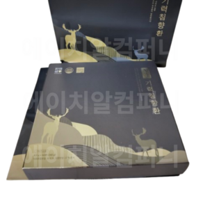 [한국삼] 녹용 기력침향환 침향 건강환 부모님 할아버지 할머니 설 추석 명절 가정의달 건강 선물, 60개, 4g