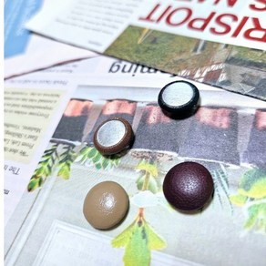 [1SET 다섯개]가죽싸개단추 레자인조가죽단추 자켓수선 의류부자재 일반민자 멋스러운 단추, 10mm, 5개, 진베이지