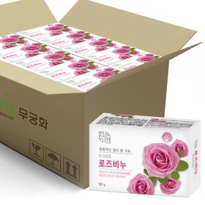 무궁화 자연미인 로즈비누 90g x 48개 (1BOX)