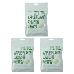 노브랜드 자일리톨 애플향 135g, 3개