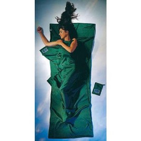 COCOON 코쿤 ST70 [트래블시트 실크 다크올리브그린] 아웃도어 캠핑 침낭, 단일, 1개