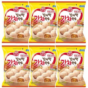 오뚜기 감자떡김치만두, 6개, 1.2kg