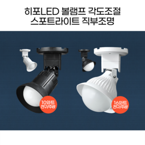 히포LED 스포트라이트 집중조명 직부조명 DNF010 DNF016, FWH4. 화이트10와트_주광색