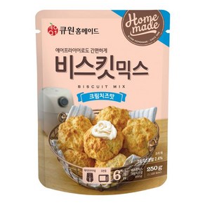 큐원 비스킷 믹스 크림치즈맛 오븐 에어후라이기, 1개, 250g