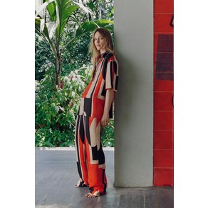 [국내발송] ZARA 여성 프린트 팬츠 ZW COLLECTION 319496