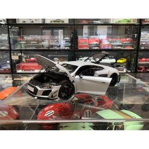 켕파이 KengFai 1/18 아우디 R8 V10 GT RWD 2021 다이캐스트 자동차 피규어 장식 선물, 화이트, 1개