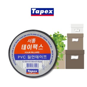 테이팩스 절연테이프 19mm×10m×10매입×1개, 1개