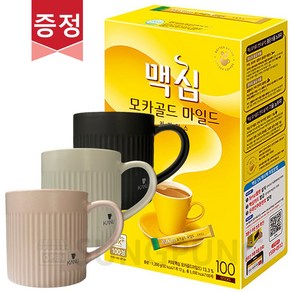 맥심모카골드 커피믹스 100T + 데일리머그, 12g, 1개