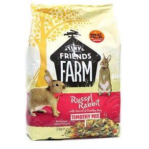 Supeme 슈프림펫 러셀 티모시 믹스 토끼사료 2.5kg Supeme Russel Rabbit Timothy Mix 2.5k, 1개