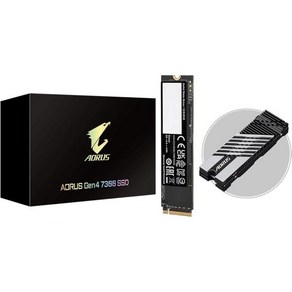 기가바이트 AORUS Gen4 7300 SSD 1TB PCIe 4.0 NVMe M.2 내장 솔리드 스테이트 하드 드라이브읽기 속도 7300MBs 쓰기 6000MBs AG4731