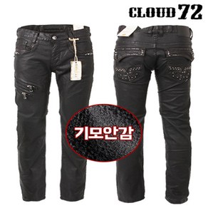 기사미 클라우드72 스트릿청바지 코팅바지 자수청바지 화려한바지 Cloud72 640-2 Black [안감기모]