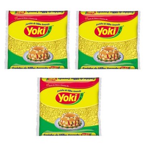 Yoki - Yellow Biju Con Flou - Haina de Maiz Ama Yoki - 노란색 Biju 옥수수 가루 - Haina de Maiz Amaillo, 3개, 500g