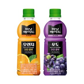 미닛메이드 2종세트 12+12 시그니처 오렌지 포도 주스 350ml