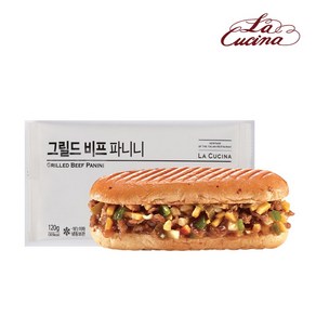 라쿠치나 그릴드비프 파니니 샌드위치, 라쿠치나 그릴드비프 파니니 x 3개, 3개, 120g