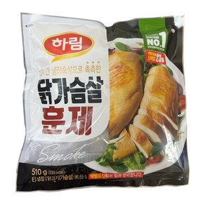 하림 닭가슴살 훈제, 510g, 3개